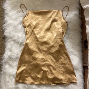 Gold dress